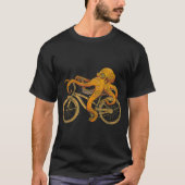 Octopus Riding Bicycle Octopus T-shirt (Voorkant)