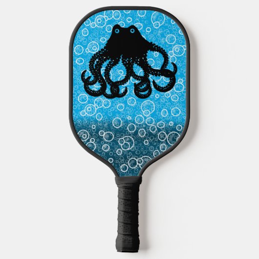 Octopus Rising in het Zee Pickleball Paddle (Achterkant)
