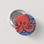Octopus Ronde Button 3,2 Cm (Voorkant /achterkant)