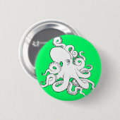 Octopus Ronde Button 5,7 Cm (Voorkant /achterkant)