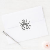 Octopus Ronde Sticker (Envelop)