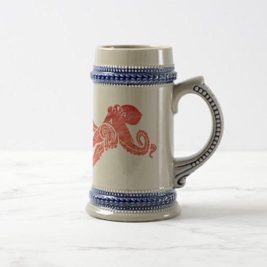 Octopus Rood met linkerhand Bierpul (Rechts)