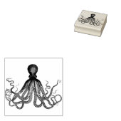 Octopus Rubber Art Stamp Rubberstempel (Gestempeld)