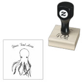 Octopus Rubber Stempel (Gestempeld)