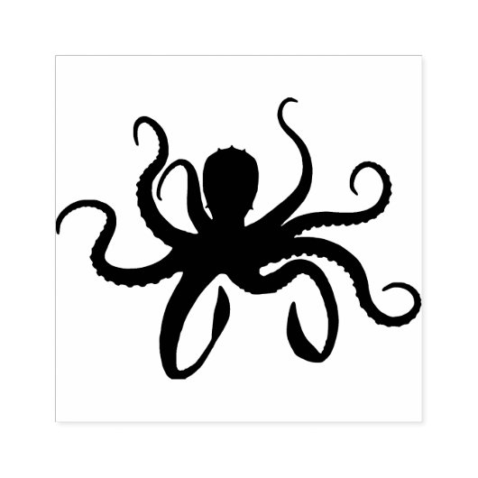 Octopus Rubberstempel (Afrduk)