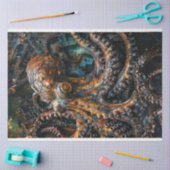 Octopus Rust Bronze Decoupage Tissuepapier (Craft)