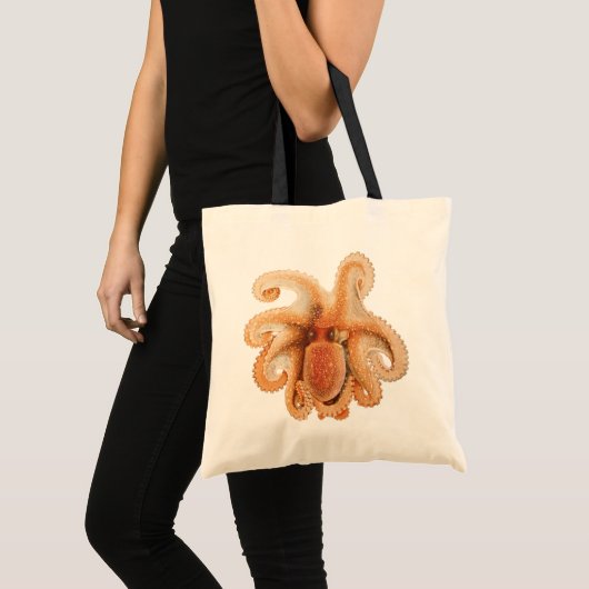 octopus salutii, zeewaterdieren tote bag (Voorkant (product))