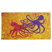 Octopus - Set van Koning Kussenslopen (Voorkant-Rechts)