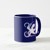 Octopus Silhouette Mok (Voorkant rechts)