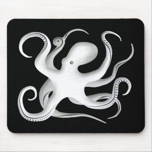 Octopus Silhouette Muismat