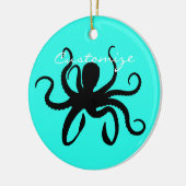 Octopus Silhouette Thunder_Cove Keramisch Ornament (Links)
