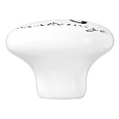 Octopus Silhouette Thunder_Cove Keramische Knop (Zijkant)