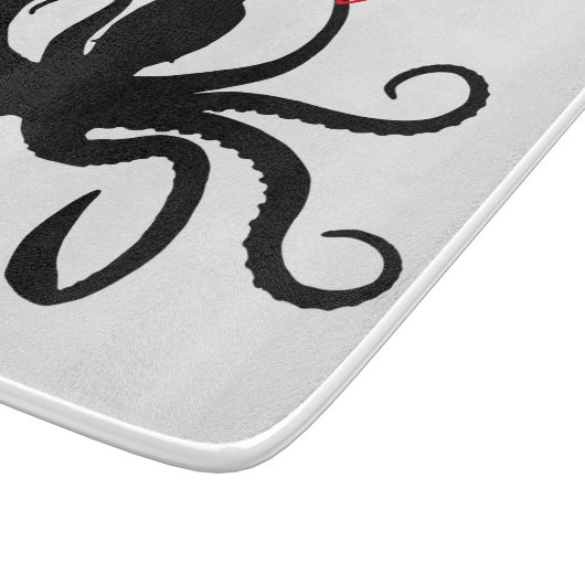 Octopus Silhouette Thunder_Cove Snijplank (Hoek)