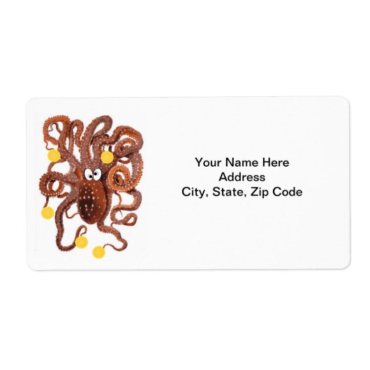 Octopus Sinaasappels Labels (Voorkant)