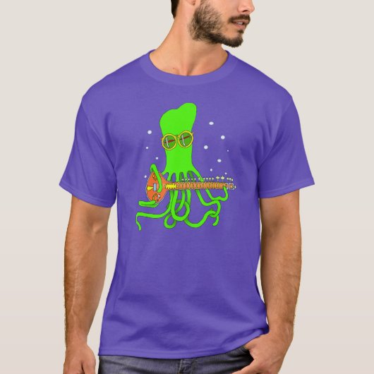 Octopus Sitar T Shirt (Voorkant)