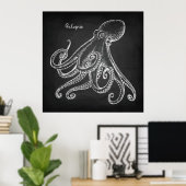 Octopus Sketch Poster (Thuiskantoor)
