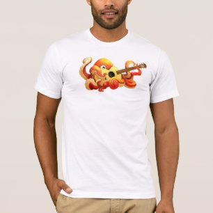 Octopus Spelend Guitar Shirt