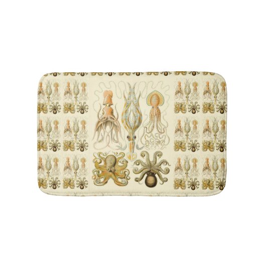  Octopus Squid Gamochonia door Ernst Haeckel Badmat (Voorkant)