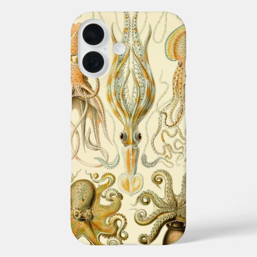 Octopus Squid Gamochonia door Ernst Haeckel Case-Mate iPhone Case (Achterkant)