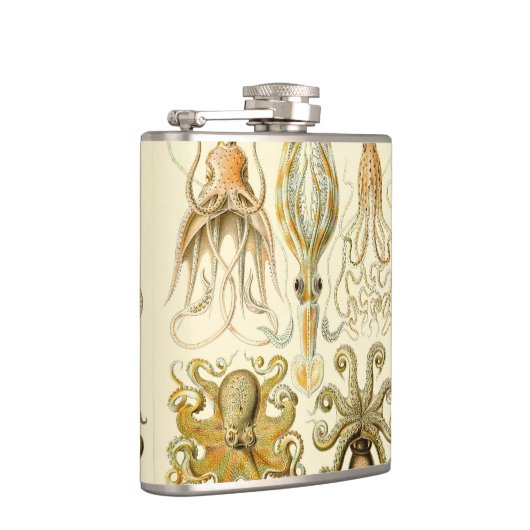 Octopus Squid Gamochonia door Ernst Haeckel Heupfles (Rechts)