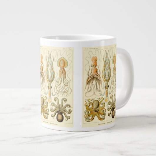 Octopus Squid Gamochonia door Ernst Haeckel Jumbo Mok (Voorkant rechts)