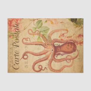  octopus, Squid Marine Life Animal French Tissuepapier
