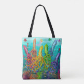 Octopus Squids Canvas tas (Achterkant)