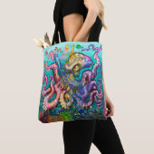 Octopus Squids Canvas tas (Dichtbij)