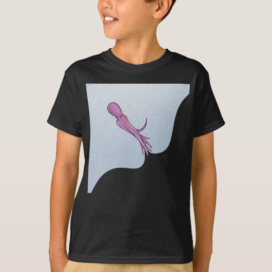 Octopus squiting inkt t-shirt (Voorkant)