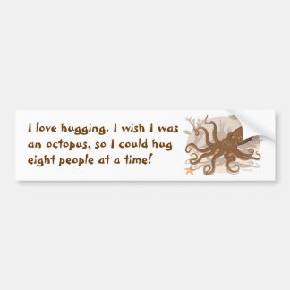Octopus Starfish Coral Reef Bumpersticker