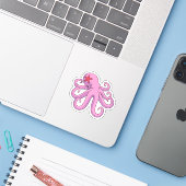 Octopus Starfish Sticker (Laptop met iPhone)