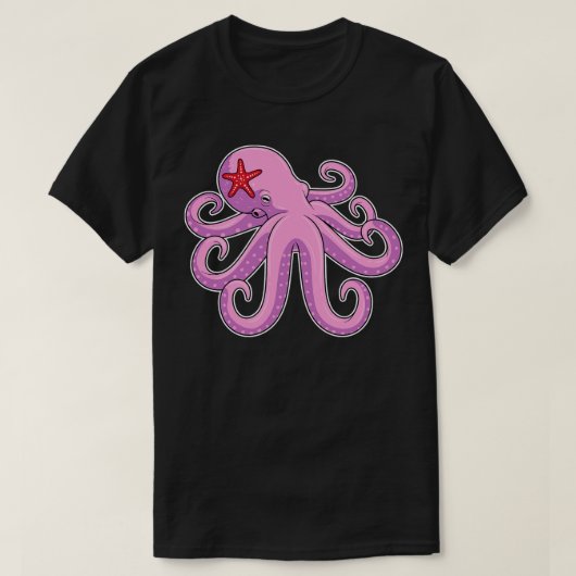 Octopus Starfish T-shirt (Design voorkant)