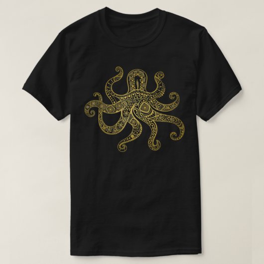 Octopus Steampunk Kraken Giant Squid Tentacles Gif T-shirt (Design voorkant)