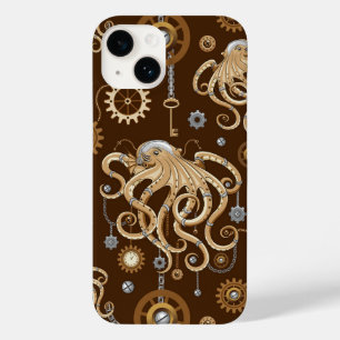 Octopus Steampunk Retro Mechanische Fantasie Case-Mate iPhone 14 Hoesje