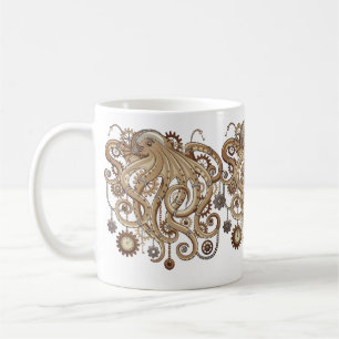 Octopus Steampunk Retro Mechanische Fantasie Koffiemok