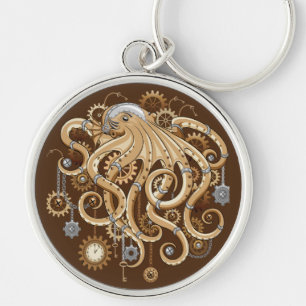 Octopus Steampunk Retro Mechanische Fantasie Sleutelhanger