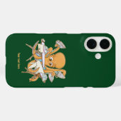 Octopus strijken, overweldigd door klusjes. Case-Mate iPhone case (Achterkant (horizontaal))