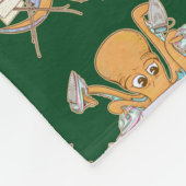 Octopus strijken, overweldigd door klusjes. fleece deken (Hoek)