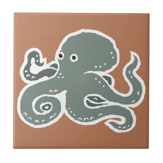 Octopus Tegeltje (Voorkant)