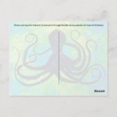 Octopus teint bleu - Carte postale (Dos)