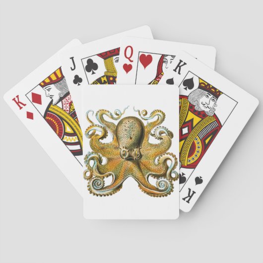 Octopus Tekening Tentakels Pokerkaarten (Achterkant)