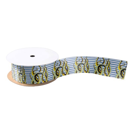 Octopus Tentacles Blue Stripes Lint (Spoel)