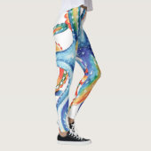 Octopus Tentacles Colorful Waterverf Art Leggings (Rechts)