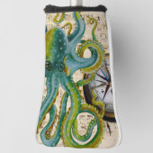 Octopus Tentacles compass Music Golfheadcover (Draai 90)