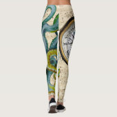 Octopus Tentacles compass Music Leggings (Achterkant)