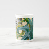 Octopus Tentacles compass Music Porselein Kop (Voorkant)