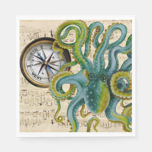Octopus Tentacles compass Music Servet (Voorkant)
