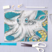 Octopus Tentacles Groene blauwgroen inkt Tissuepapier (Craft)