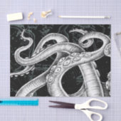 Octopus Tentacles  Map Black Tissuepapier (Craft)