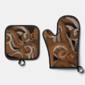Octopus Tentacles Ovenwant & Pannenlap Set (Voorkant)